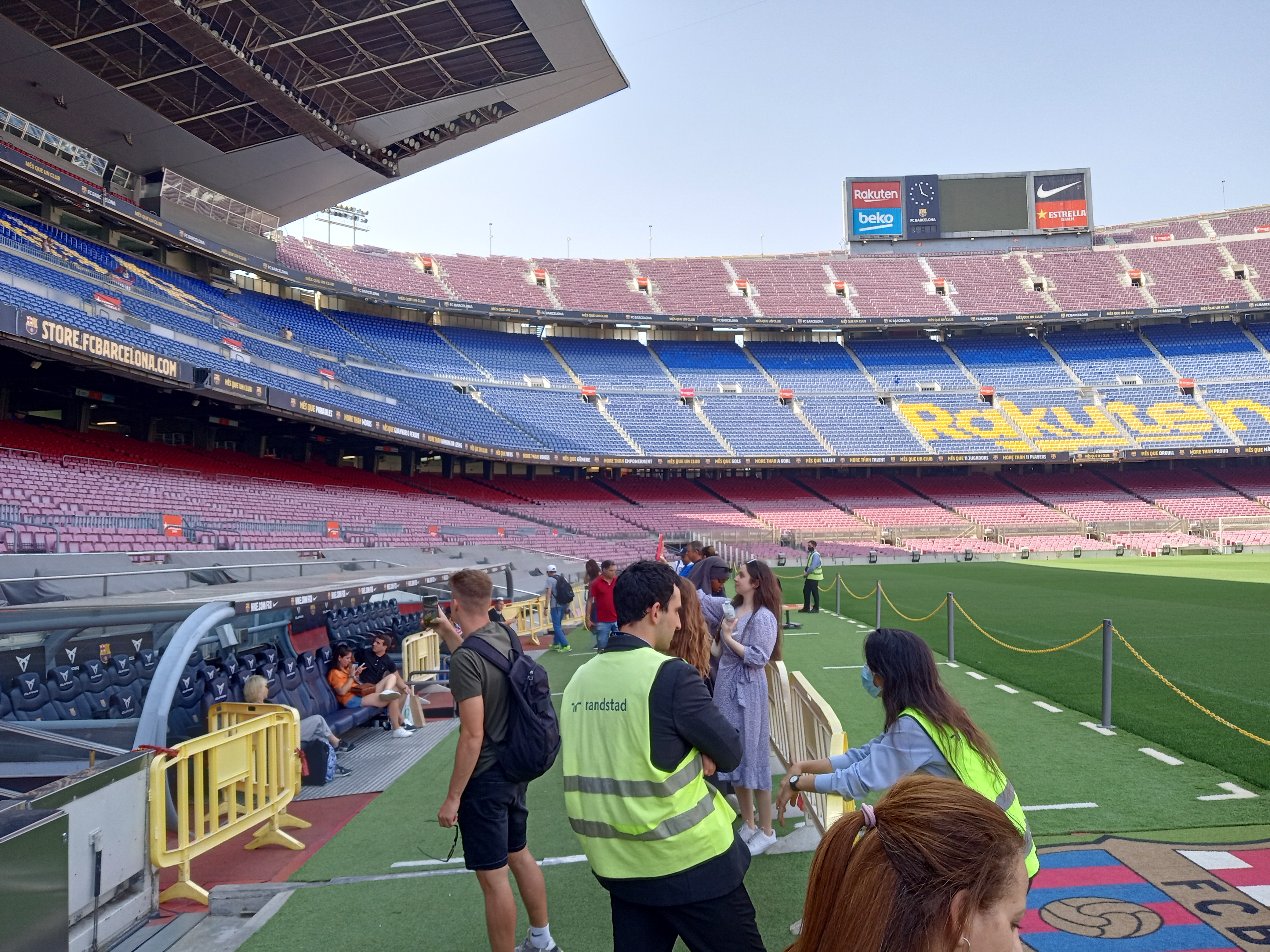 Camp Nou at turf level 